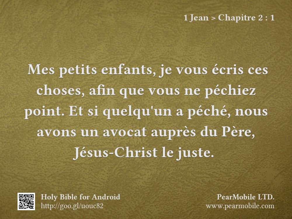 1 Jean, Chapitre 2:1